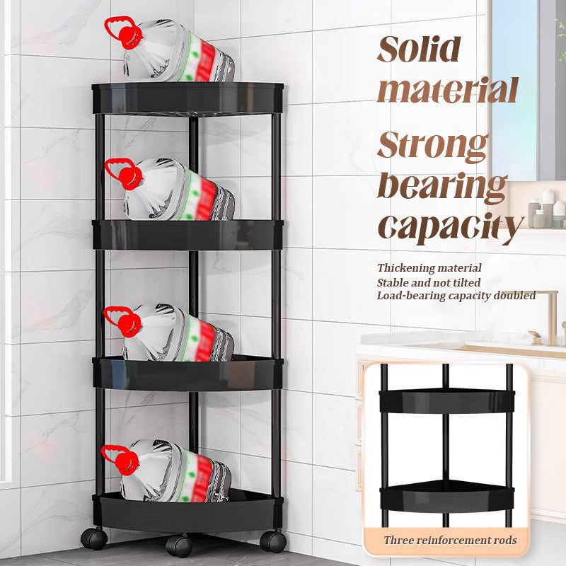 Carrinho de Armazenamento para Banheiro com Rodas, Rack de Armazenamento para Cozinha, Sala de Estar, Alta Capacidade de Carga, Acessórios para Casa