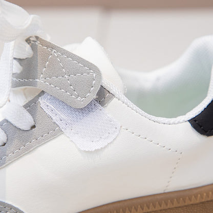 Children's Board Shoes Boys Sneakers 3-18 Years Old Khaki Boys Girls Single Shoes Four Seasons Non-slip Kids De Training Shoes