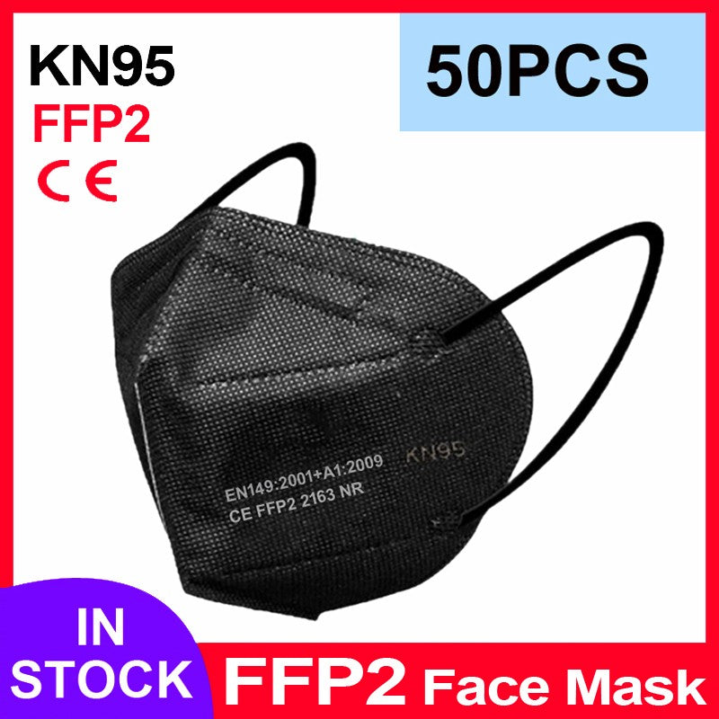 FFP2 Face Masks Masques CE KN95 Face Mask Filter 5Layers Adult KN95 Mascarillas Quirurgicas Homologadas Reusable FFP2 Face Mask