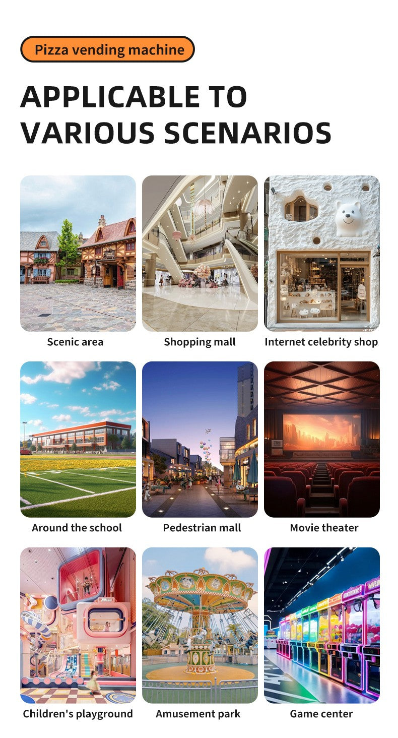 Outdoor Pizza Vending Machine for Sale 69 Pcs 12 Inch Pizza Full Automatic Outside Vending Machine Good Quality