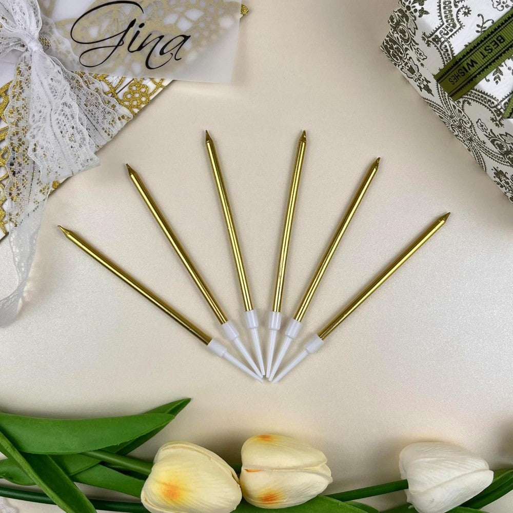 6/12/48pcs Birthday Candles Spiral Cake Candles  Long Thin Cake Candles For Wedding Party And Cake Decoration