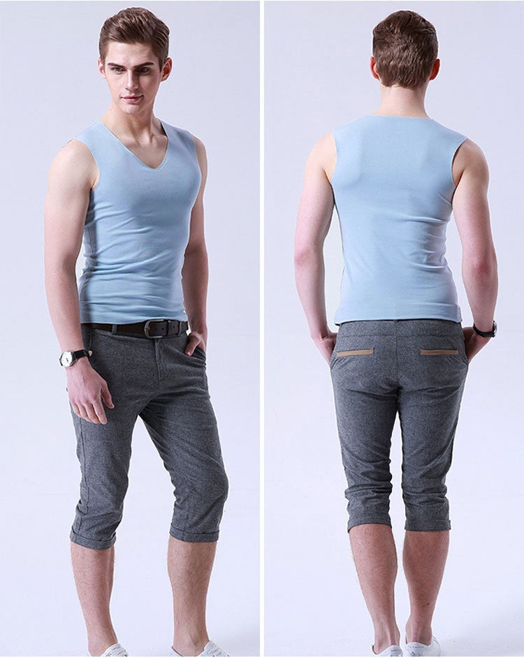 3Pieces/Lot Seamless Sleeveless Undershirt Tank Top Men Fitness Shirts Mens Body