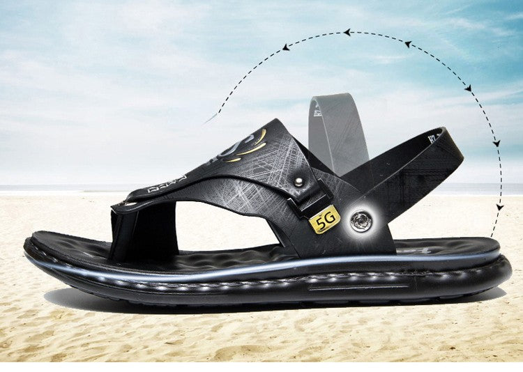 Brand Men's Sandals Summer Soft soled Anti slip Beach Shoes Male  Outdoor comfortable Men slippers Luxury High Quality sandalias