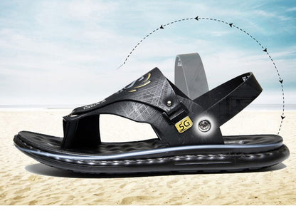 Brand Men's Sandals Summer Soft soled Anti slip Beach Shoes Male  Outdoor comfortable Men slippers Luxury High Quality sandalias