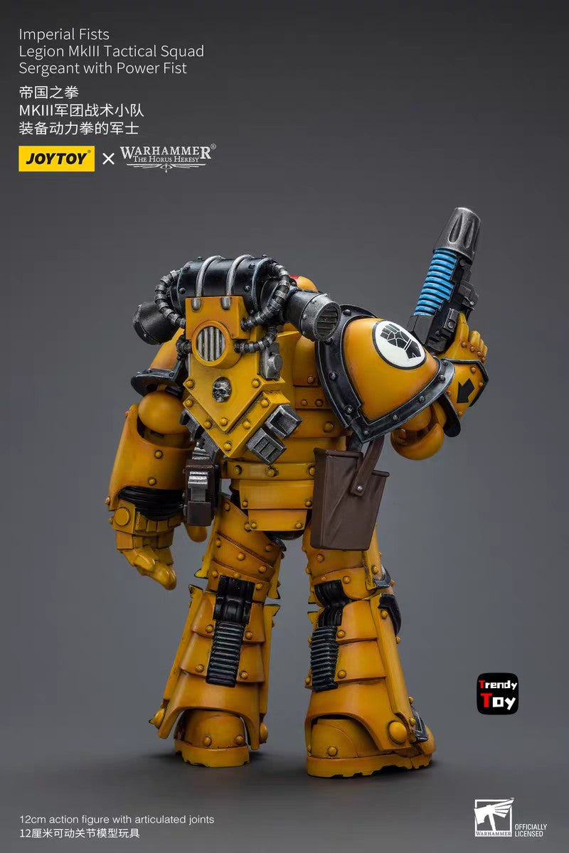 ?JOYTOY?Warhammer 40K Imperial Fists Mkll Legionários Táticos 4 Peças 1/18 Action Figure Brinquedo Colecionável