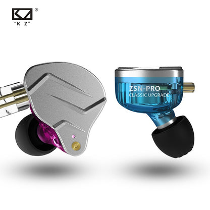 Fone de ouvido intra-auricular KZ ZSN PRO 1BA 1DD híbrido com cancelamento de ruído HIFI Esportivo Fone de ouvido ZES ZEXPRO EDC EDS DQ6S