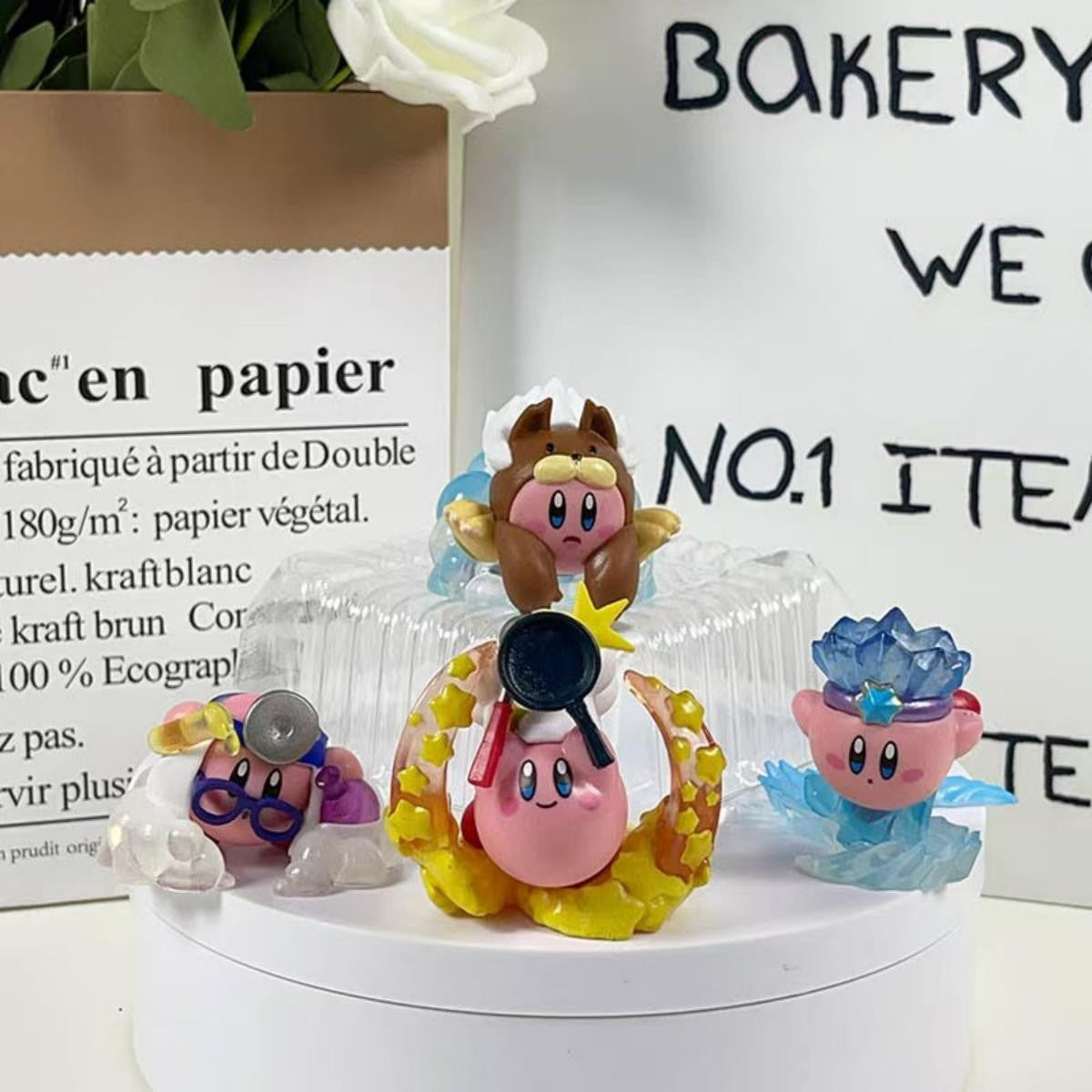 Jogo Kirby Action Figures Personagens Bonitos Desenhos Animados Enfeites de Mesa Estatueta Modelo PVC Coleção para Fãs Presente de Aniversário para Fãs