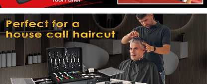 Maletas para Máquinas de Cortar Cabelo e Suprimentos Organizador de Ferramentas de Cabelo Maleta de Barbeiro para Viagem Maleta de Suprimentos Profissionais para Barbeiro
