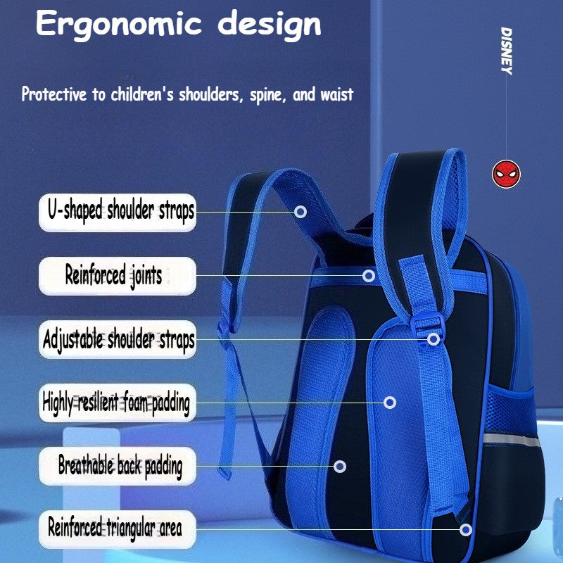 Mochila Infantil Homem-Aranha, Mochila para Menino, Mochila Infantil para Jardim de Infância, Desenho Animado Impermeável, Presente de Halloween e Natal
