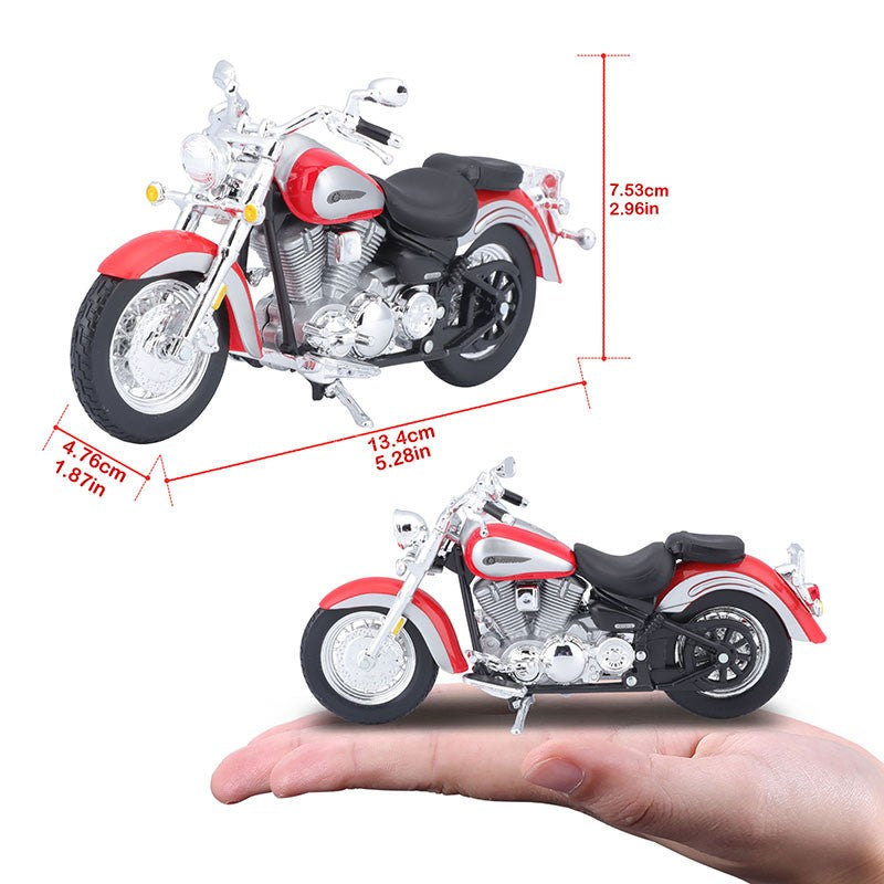 Maisto 1:18 Yamaha Road Star Liga Motocicleta Modelo Diecasts Metal Brinquedo Moto de Corrida de Rua Simulação Presentes Infantis