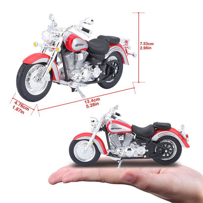Maisto 1:18 Yamaha Road Star Liga Motocicleta Modelo Diecasts Metal Brinquedo Moto de Corrida de Rua Simulação Presentes Infantis