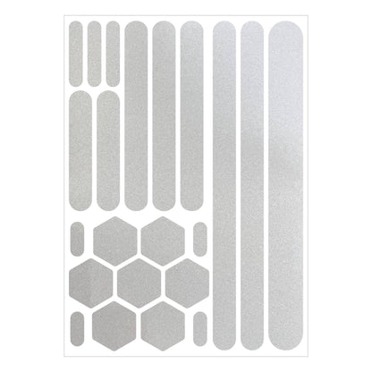 Adesivos Refletivos para Capacetes Adesivos Invisíveis para Capacetes Fita Refletiva Autoadesiva para Capacetes de Bicicleta Moto Scooter