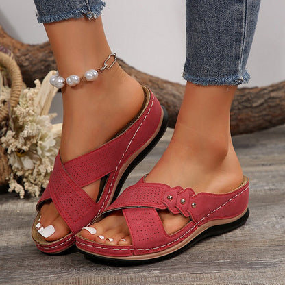 Shoes Sandals Women Summer Open Toe Sandals Woman Casual Women's Sandals Plus Size Ladies Shoes Slip On Female Footwear Slipper