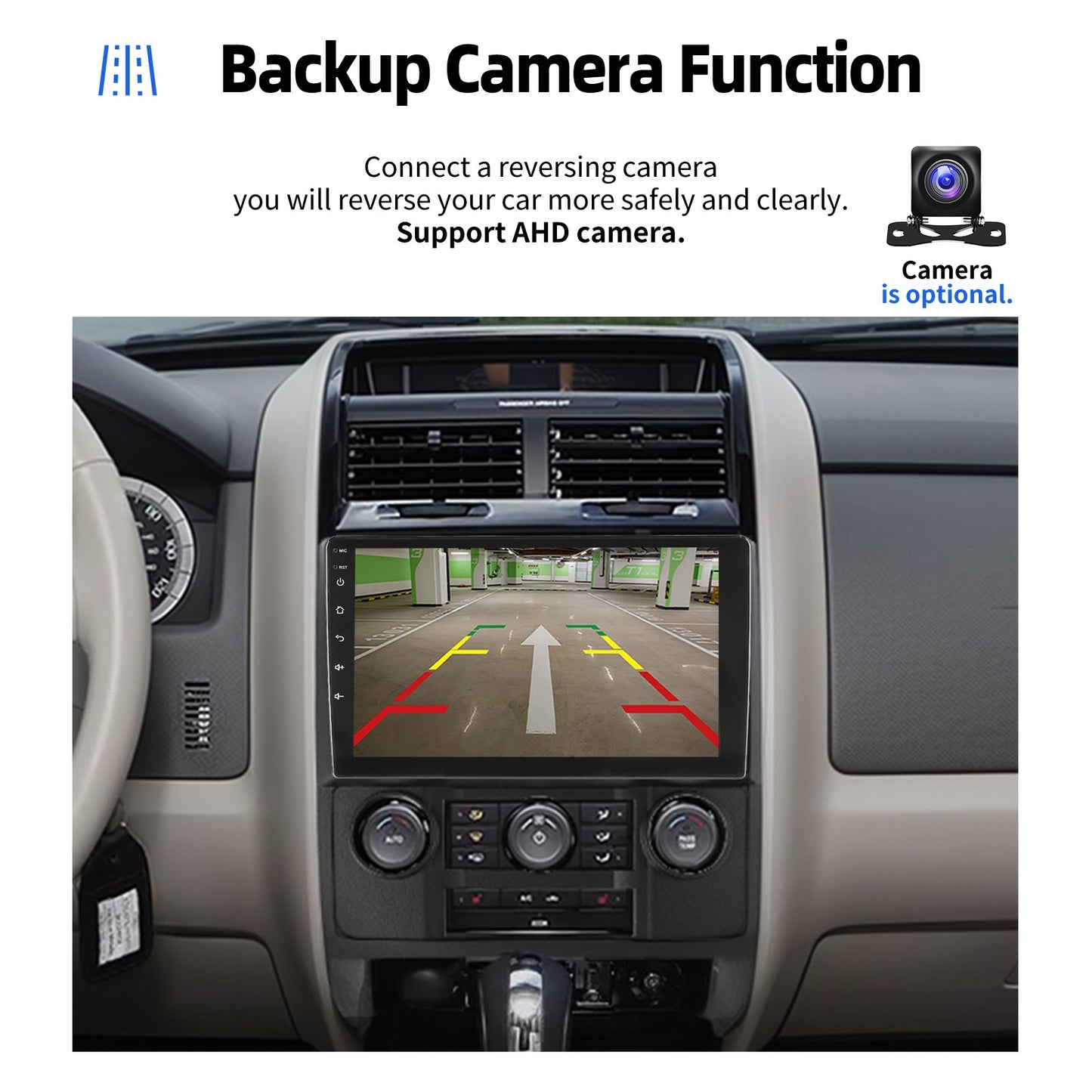 9" Car Stereo Radio For Ford Escape 2007-2012 Apple Carplay GPS Navigation WIFI 2G+32G Android 14 SWC Bluetooth FM/RDS Head Unit
