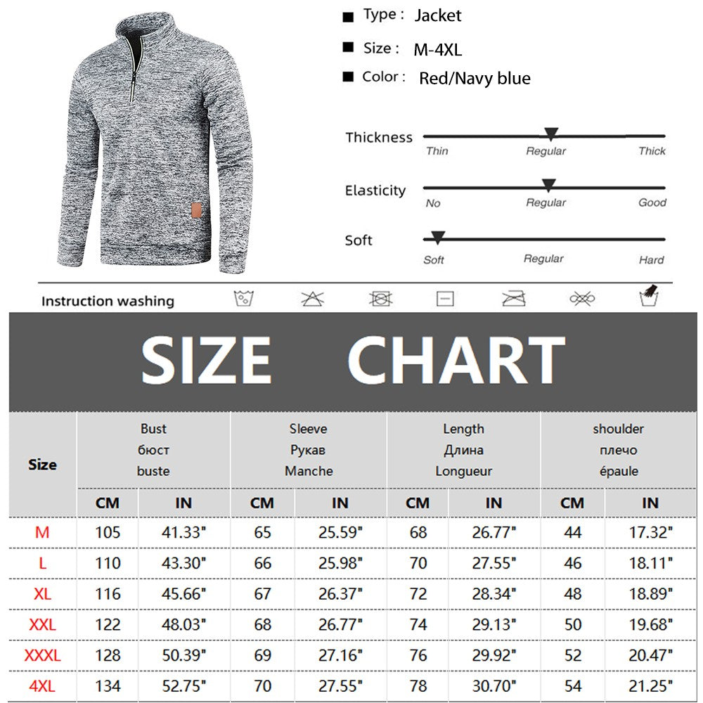 Men Sweatshirts Spring Thicker PulloverHalf Zipper Pullover for Male Hoody Man Sweatshir Autumn Solid Color Turtleneck Sweaters