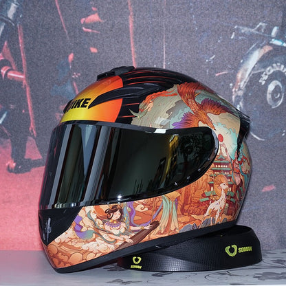 Capacete de Motocicleta Fechado Masculino Feminino DOT Inverno Segurança Antiembaçante Impermeável Pilotagem Moto Capacete Motocross