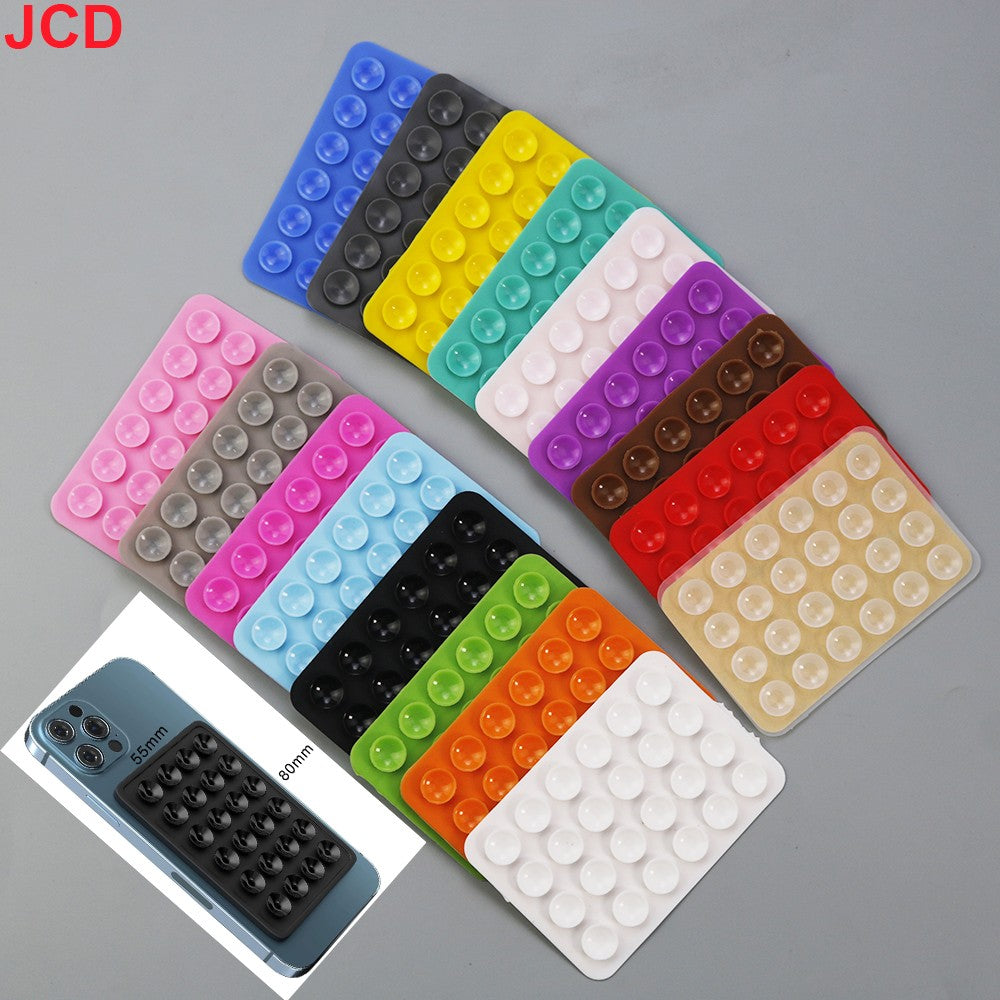JCD 24 Quadrado Silicone Espesso Ventosa Ventosas Celular Tablet Bagagem Ventosa Carregador Universal Capa de Couro