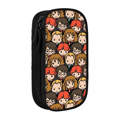 Desenho Animado Harries Filme P-Potters Magic World Estojo de Lápis Caneta Suporte Bolsas Estudante Material Escolar Necessaire Estojo de Lápis