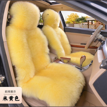 1 Peça Quente Pelúcia Capas de Assento de Carro Universal Longa Lã de Pelo Capa de Assento Dianteiro de Carro Protetor Almofada Tapete para Acessórios de Carro Almofada de Assento de Carro