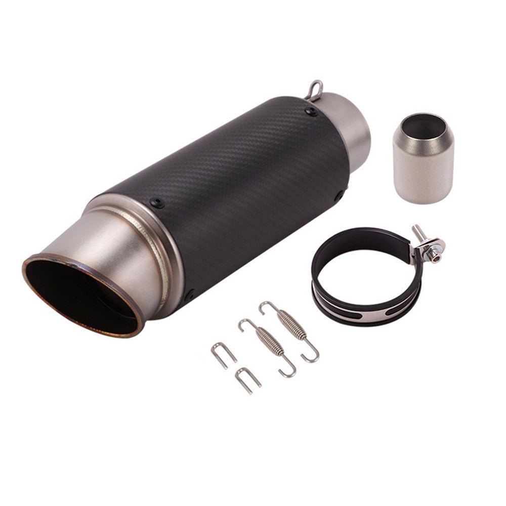 motorcycle exhaust inox muffler carbon fiber exhaust Universal 51/60mm with DB Killer for z900 R3 R25 MT07 MT09 R1 Z400 Z650