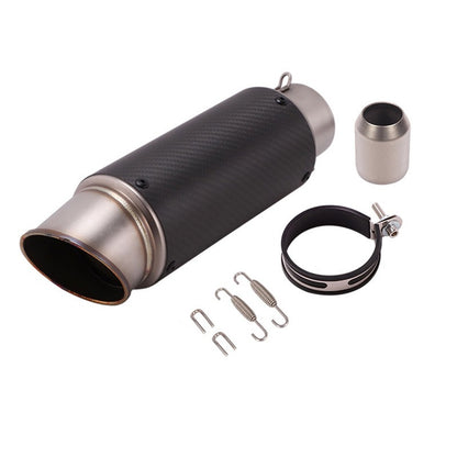 motorcycle exhaust inox muffler carbon fiber exhaust Universal 51/60mm with DB Killer for z900 R3 R25 MT07 MT09 R1 Z400 Z650