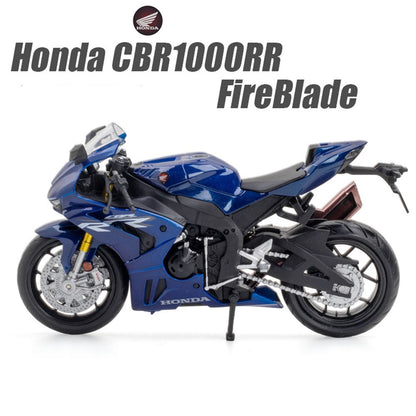 Escala 1:12 BMW S1000RR Honda CBR1000RR Liga Fundido Miniatura Motocicleta Carro Modelo Brinquedos Rodas Direcionáveis Veículos para Meninos Presentes