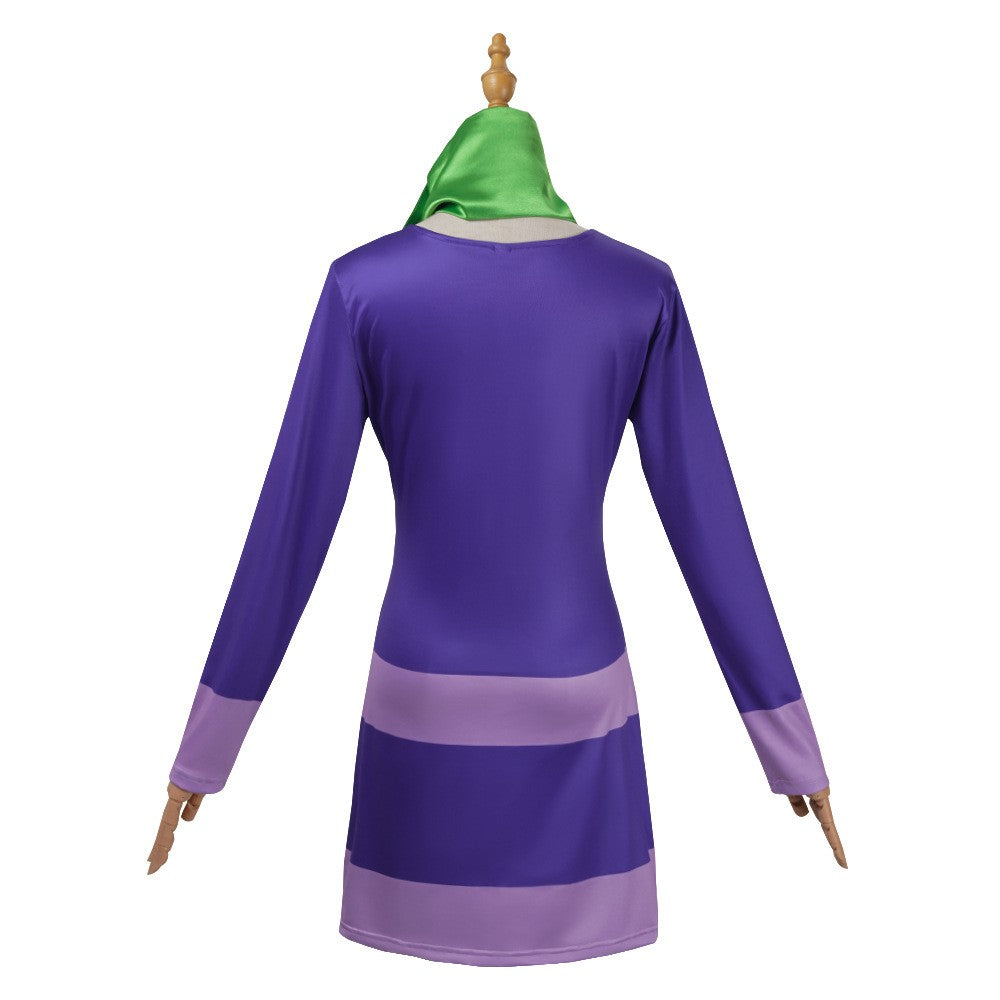 Daphne Blake cosplay costume adult Women fantasy song disguise dress socks TV cosplay Halloween cosplay set