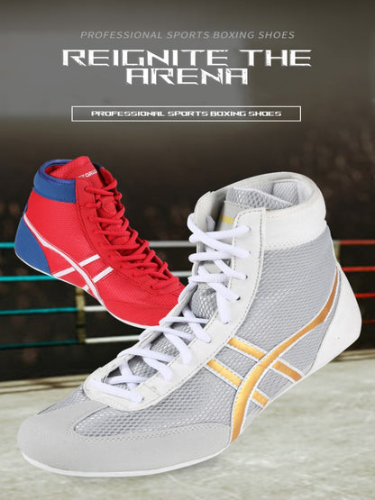 Weightlifting shoes boxing shoes breathable wear-resistant non-slip wrestling shoes fighting sports shoes gym training shoes