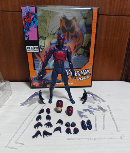 NOVO MAFEX 239 Homem-Aranha 2099 Versão Comic Escala 1/12 6 polegadas Boneco Móvel Artesanal Genuíno Boneco de Ação de Brinquedo