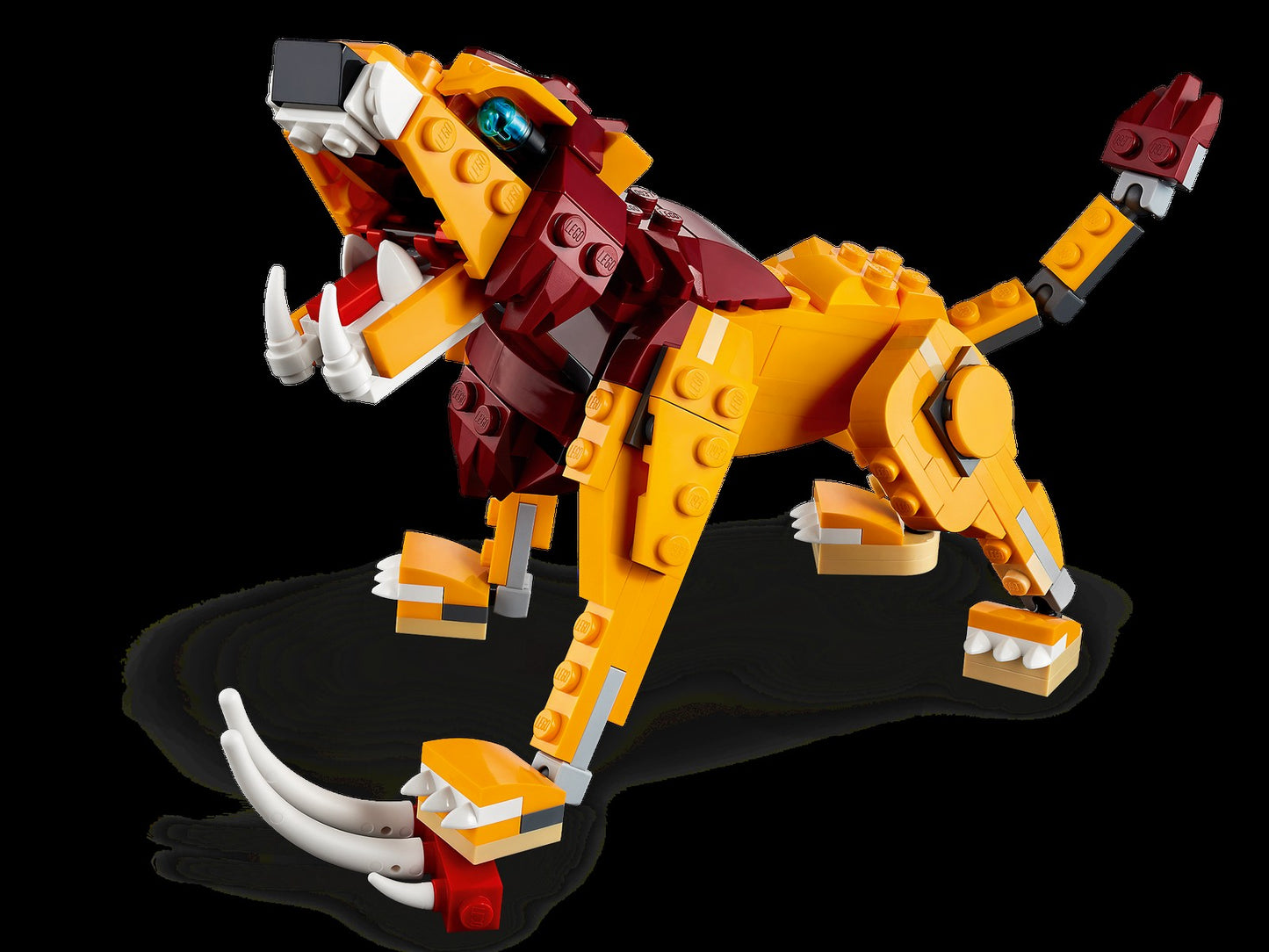 LEGO Blocos de Montar 31112 Série Criativa Versátil Leão Selvagem Brinquedo Quebra-Cabeça Montado Infantil Presente