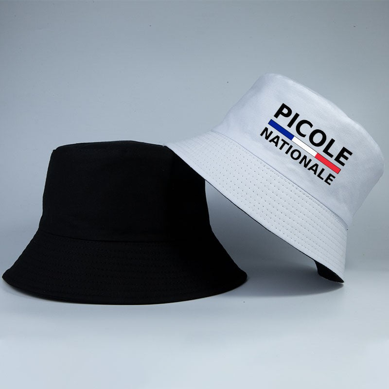 Summer Picole Nationale Bob Man Reversible Bucket Hat Women Cotton Fisherman Cap Unisex Outdoor Sport Sun Activities Panama