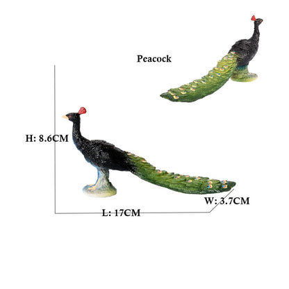 Coruja Flamingo Peru Tucano Seahawk Modelo Animais Estatuetas Plástico Pássaro Brinquedo Boneco de Ação Aventuras na Selva Presentes para Crianças Zoológico da Floresta