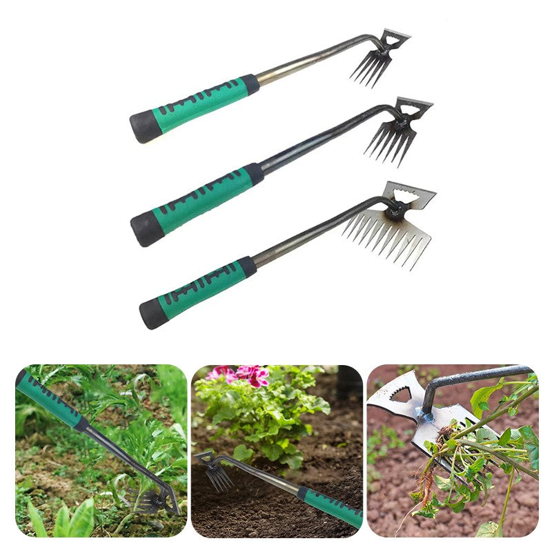 Garden Weeder Tools Planting Shovel Manual Grass Rake Loosening Soil Plowing Rooting Remove Digging Agricultural Hand Tools