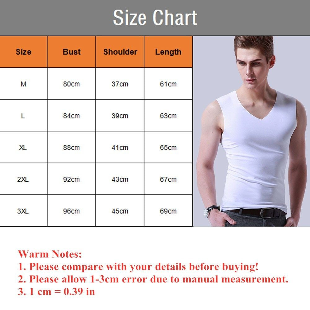 Casual Fashion Stretch Tight Slim Solid Undershirt Ice Silk Seamless Men's Tank Tops