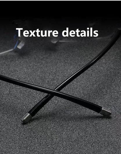 Finished Frameless Myopia Glasses For Men And Women With Ultra-light Edge Cutting Glasses Frame Myopia Glasses XTP191