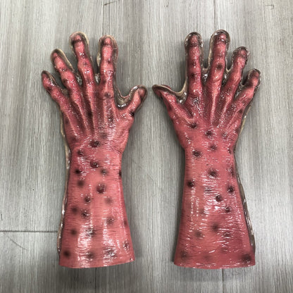 Funny Animal Frog lizard Latex Mask Gloves Cosplay Reptile Alien Latex Helmet Halloween Carnival Party Costume Props Gifts