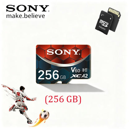 Cartão Micro SD SONY TF 2TB 1TB 512GB 128GB 64GB Memória Flash Classe 10 para Celulares VANT com Leitor de Cartão incluso
