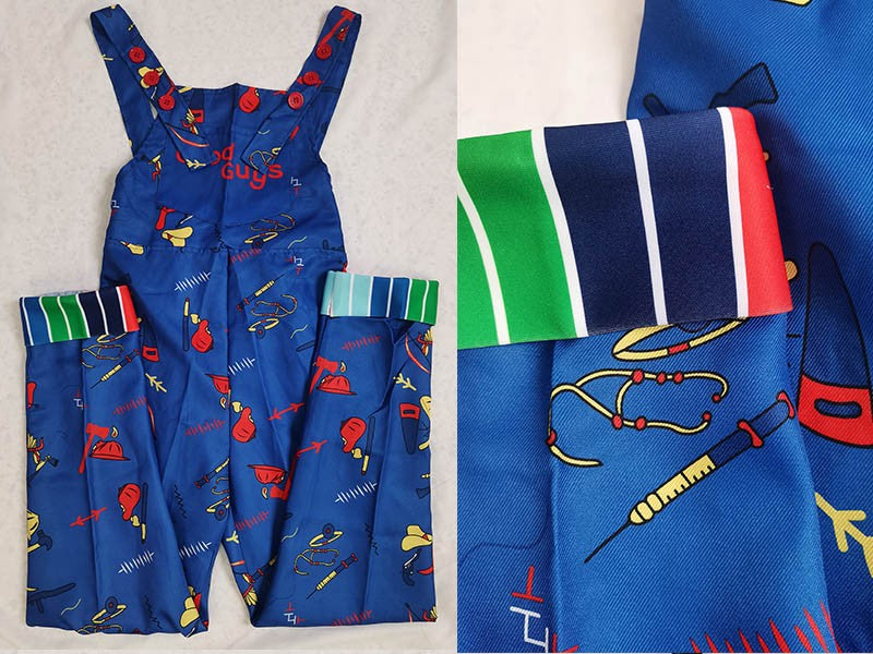 Adult Chucky Cosplay Costume with Striped Shirt and Jumpsuit for Chucky Overalls Halloween Costumes