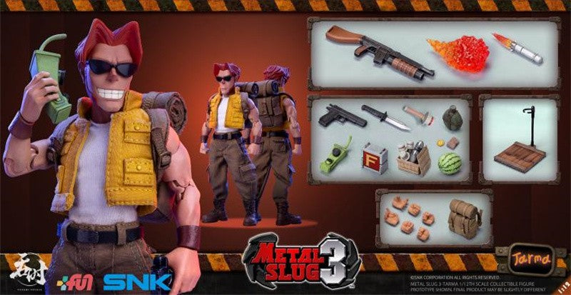 TUNSHI Studio Original SNK Model Official Metal Slug 3 Marco Tarma Rebel Soldier 1/12 Mecha Action Figure Toys EM ESTOQUE