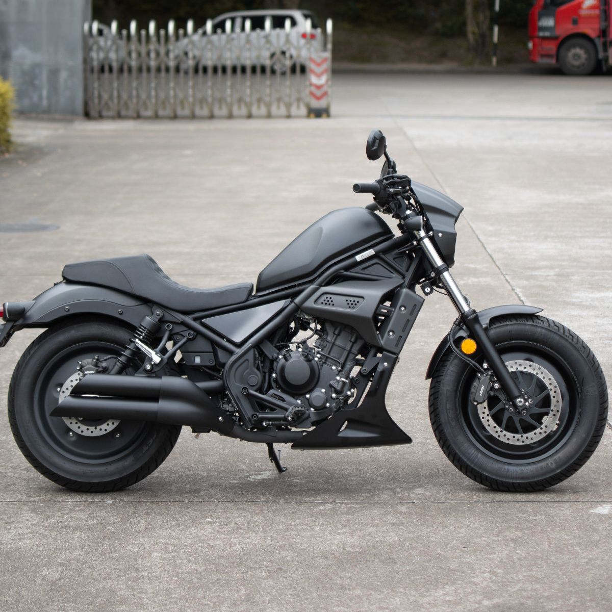 For Honda CM300/Rebel 300 modification parts: stainless steel exhaust tail section, double-tube muffler, rear section