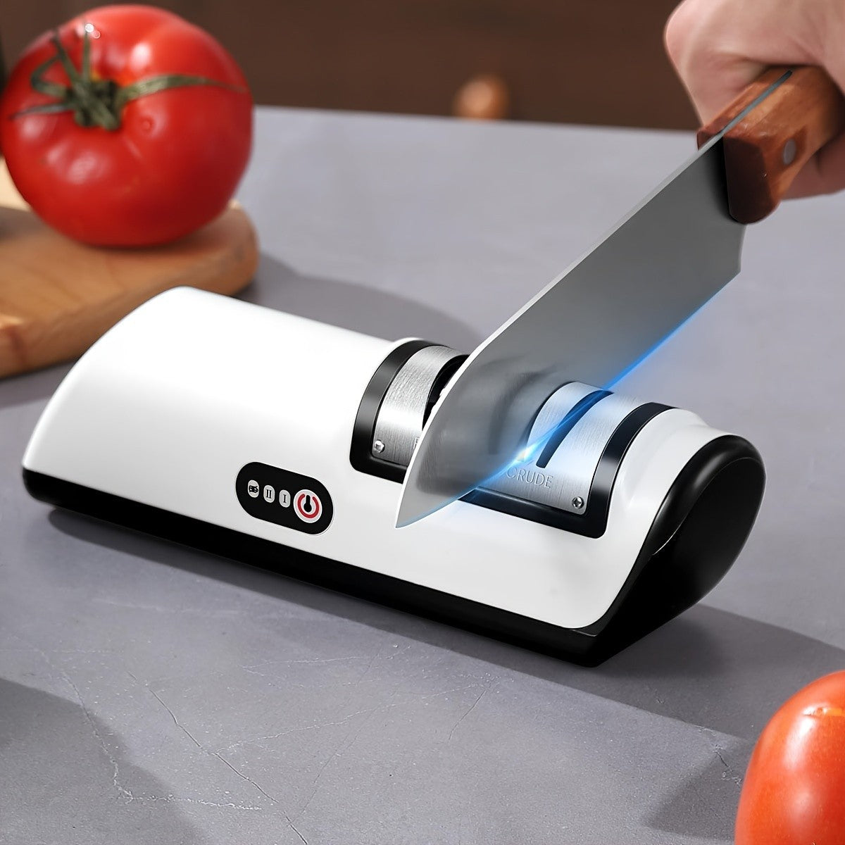 Afia-Faca Elétrico de Cozinha Multifuncional Automático Profissional 4 Engrenagens Afiador de Facas Elétrico Acessórios de Cozinha