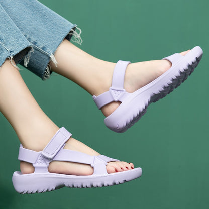 Womens Sandals Fashion Trend Anti-slip Wear-resistant Lightweoght EVA Flat Sandals for Women Outdoor Beach Shoes for Women