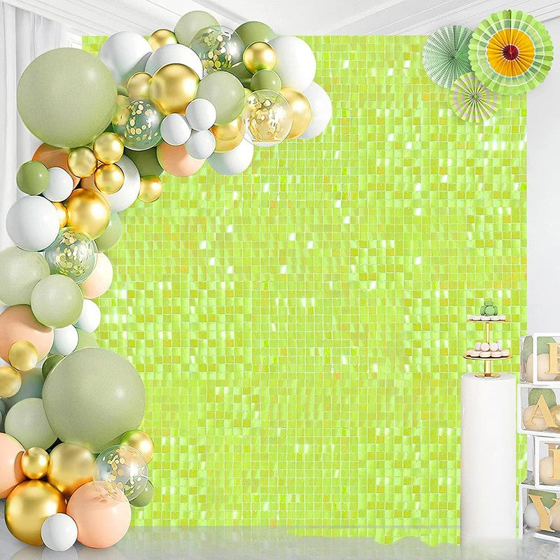 30Pcs/150x180cm Hot Shimmer Wall Panels Shaking Glitter with Wind Party Backdrop for Wedding Birthday Indoor Outdoor Sequin Wall