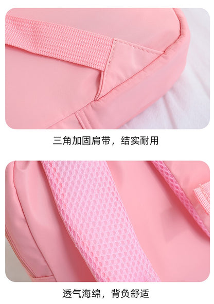 Mochila de Pelúcia 3D Coelho para Meninos Meninas Crianças Escolares Bolsa Escolar de Desenho Animado Fofo com Laço Bolsas de Escola Primária Jardim de Infância Bebê