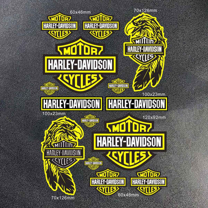 2026 Novo Adesivo Harley Davidson Logotipo Capacete Tanque Moto Decalque