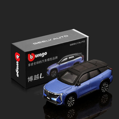 Bburago 1:64 Geely Atlas SUV Alloy Car Model Simulation Diecast Metal Miniature Scale Vehicle Car Model Collection Kids Toy Gift