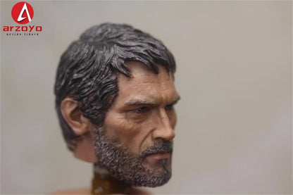 EM ESTOQUE 1/6 Escala The Last Survivor Joel Head Sculpt Modelo De Escultura De Cabeça De Soldado Masculino Compatível Com Corpo De Figura De Ação De 12 Polegadas Em Estoque