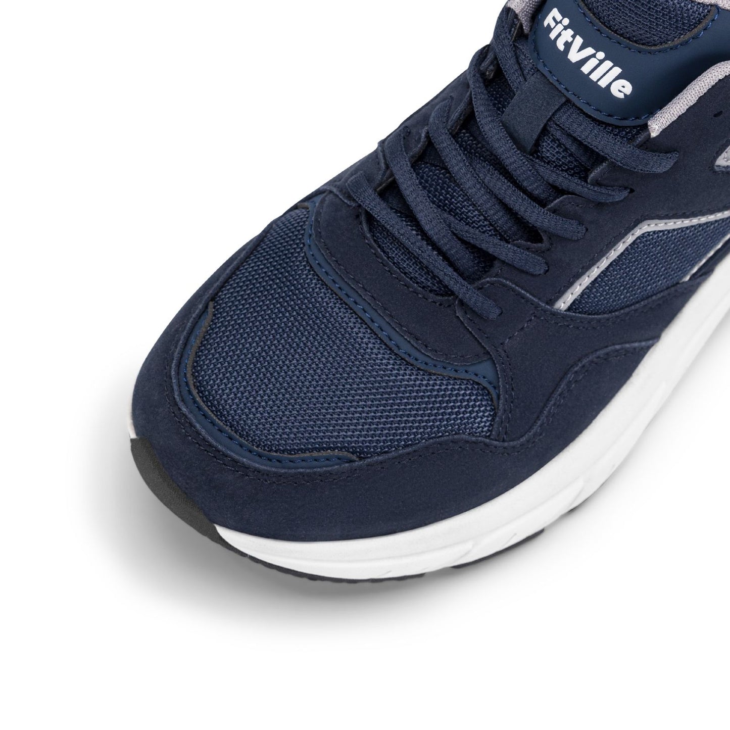 Tênis de Corrida Masculino FitVille Mais Novo 4E de Largura com Suporte de Arco para Pés Chatose Alívio da Dor no Calcanhar Fascite Plantar