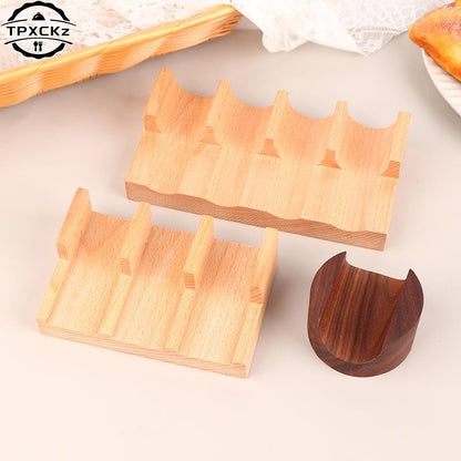 Suporte para Taco, Prateleira de Pizza Mexicana, Suporte para Rolo de Sushi Japonês, Suporte de Madeira para Lanche, Prato de Madeira para Culinária, Barco de Sushi Sashimi
