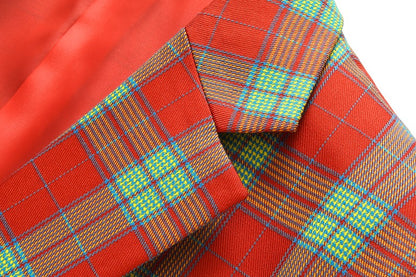 Single Breasted Plaid Suit Men's Clothing Fashion Simple Men Business Social Wedding Party Tuxedo Dress Blazers Jacket